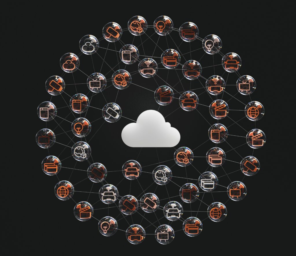 Illustration of IOT network