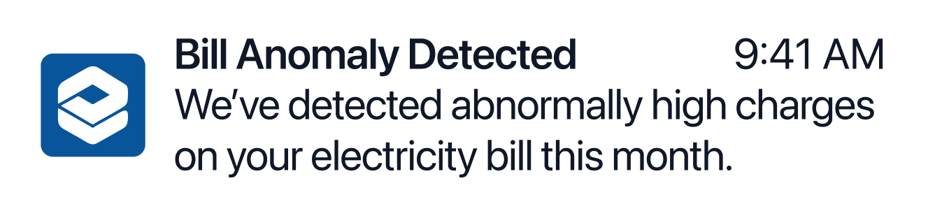 Bill Abnormality Notification